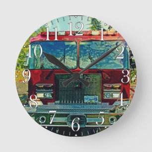 Horloge murale de sapeurs-pompiers du feu et de