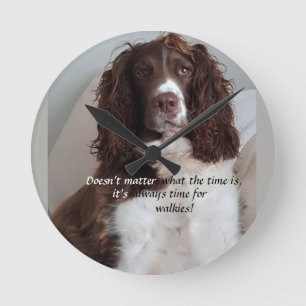 Horloge murale de springer spaniel