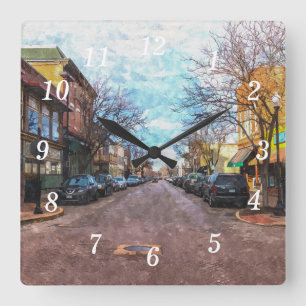 Horloge murale de St Charles Main St Peinture