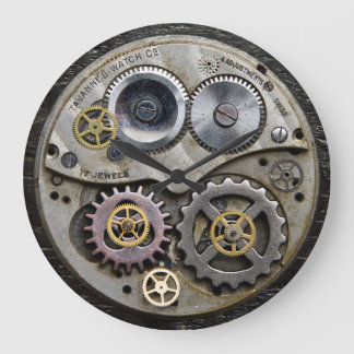 Horloge murale de SteamPunk, horloge en métal,
