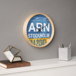 Horloge murale de Stockholm - Il est temps de voya