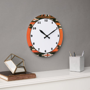 Horloge murale de style sud-ouest motif