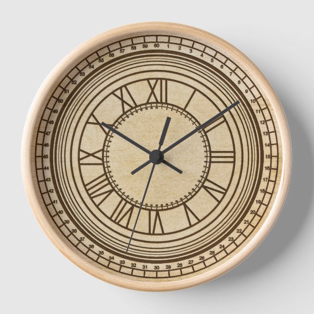 Horloge murale de style vintage (Recto)