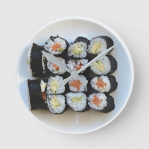 Horloge murale de sushi