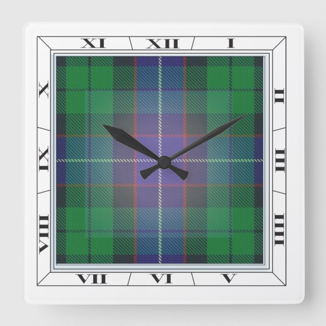 Horloge murale de tartan de Mitchell (et d'autres) (Recto)