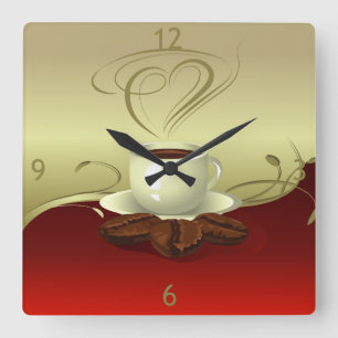 Horloge murale de temps de café (1)