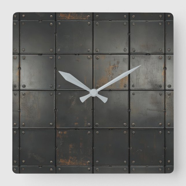 Horloge murale de texture métallique (Recto)