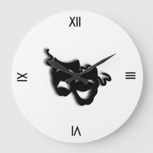 Horloge murale de théâtre de comédie et de