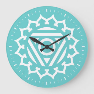 Horloge murale de Throat Chakra Energy