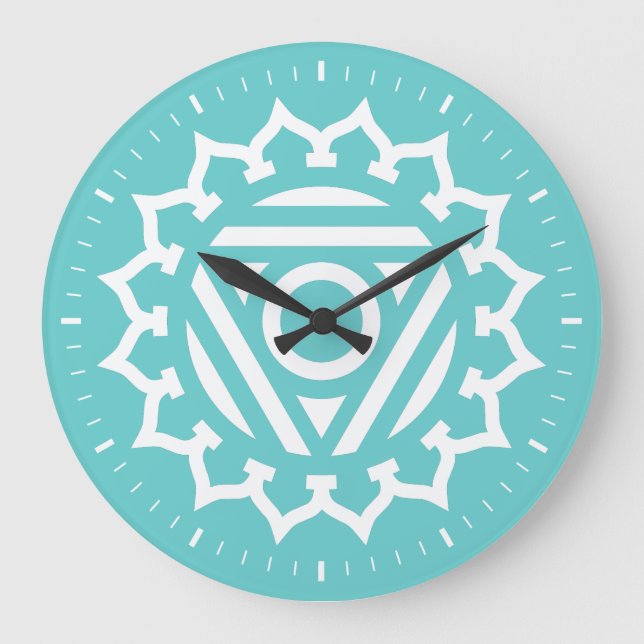 Horloge murale de Throat Chakra Energy (Recto)
