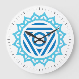 Horloge murale de Throat Chakra Energy