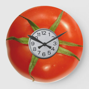 horloge murale de tomate