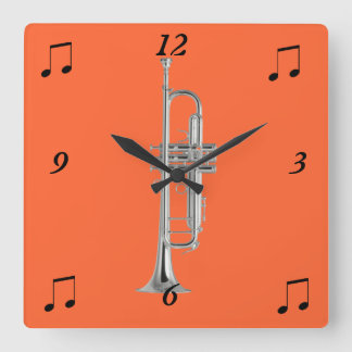 Horloge murale de trompette