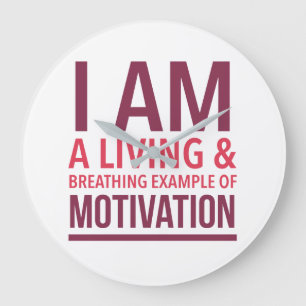 Horloge murale de typographie