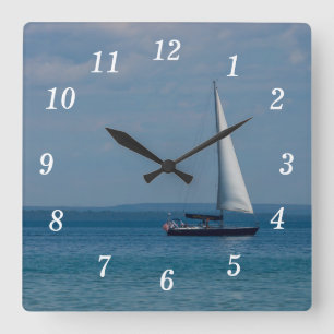 Horloge murale de voile Mackinac