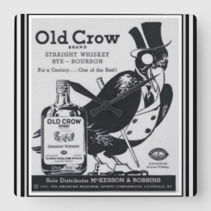 Horloge murale de Whiskey Old Crow