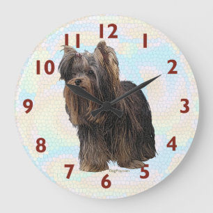 Horloge murale de Yorkshire Terrier
