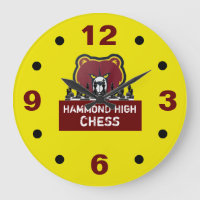 Horloge murale d'échecs de HAMMOND HIGH