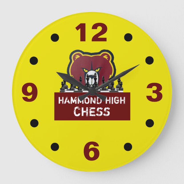 Horloge murale d'échecs de HAMMOND HIGH (Recto)