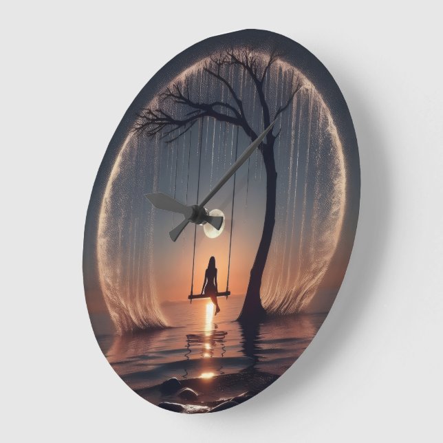 horloge murale, décoration de maison, décor de bur (Angle)