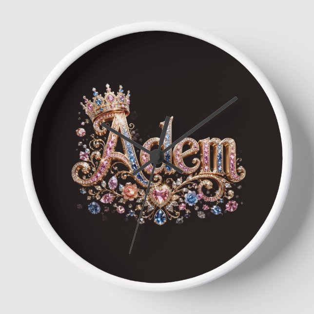 Horloge murale décorative Adam Crown (Recto)
