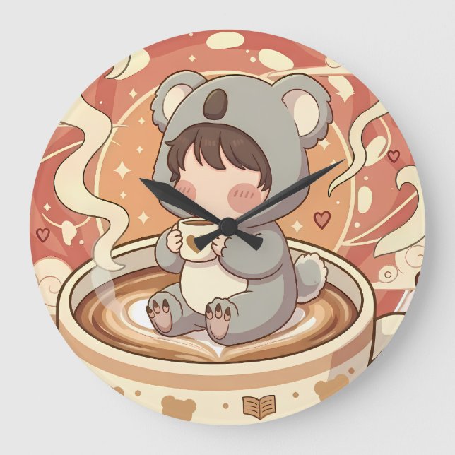 Horloge murale décorative d'aventure Kawaii Chibi  (Recto)