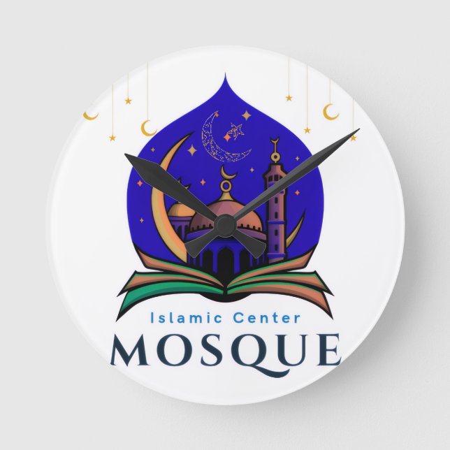 Horloge murale décorative du centre islamique (Recto)