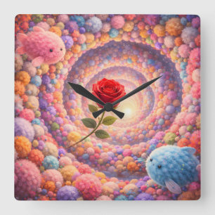 Horloge murale décorative pour chambre d'enfant, f