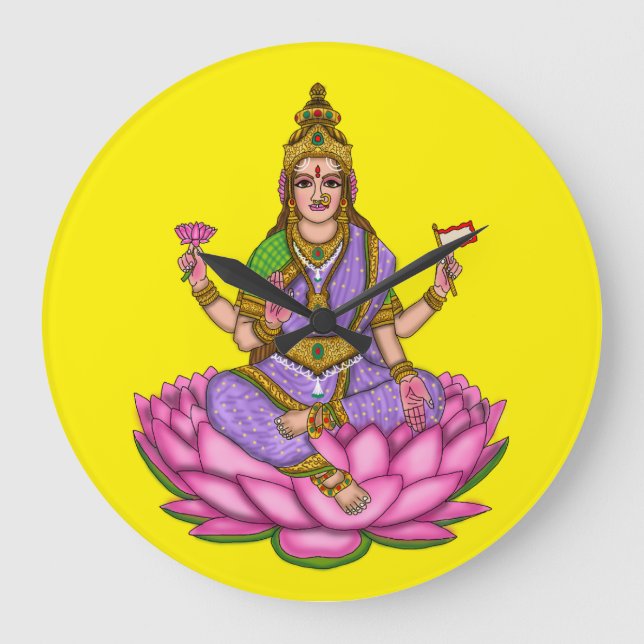Horloge murale déesse Lakshmi (Recto)