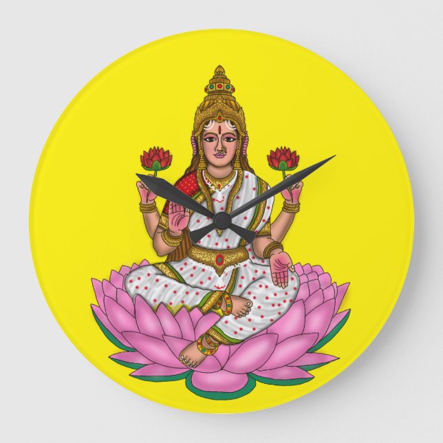 Horloge murale déesse Lakshmi (Recto)