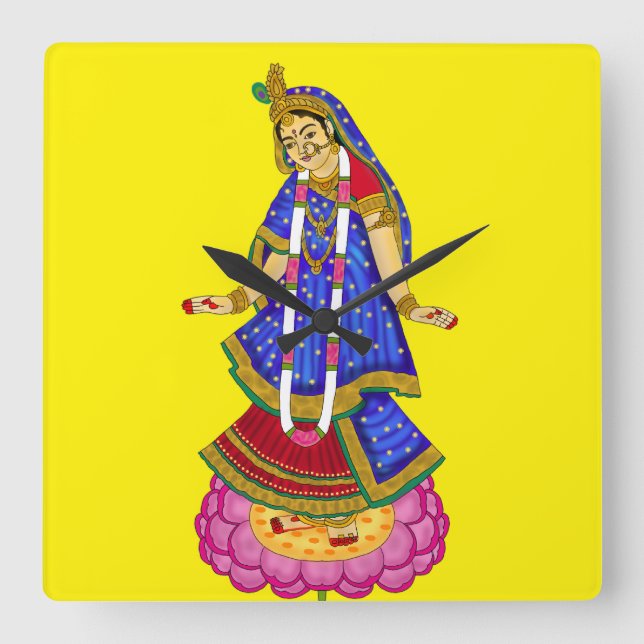 Horloge murale déesse Radha (Recto)