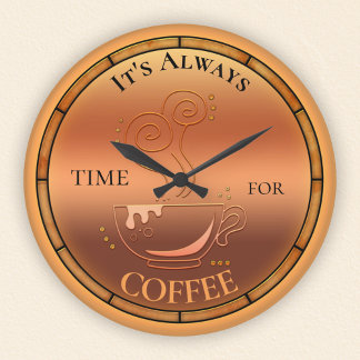 Horloge murale des amateurs de café