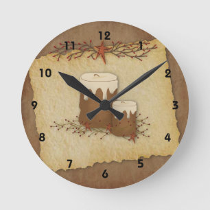Horloge murale des bougies du pays