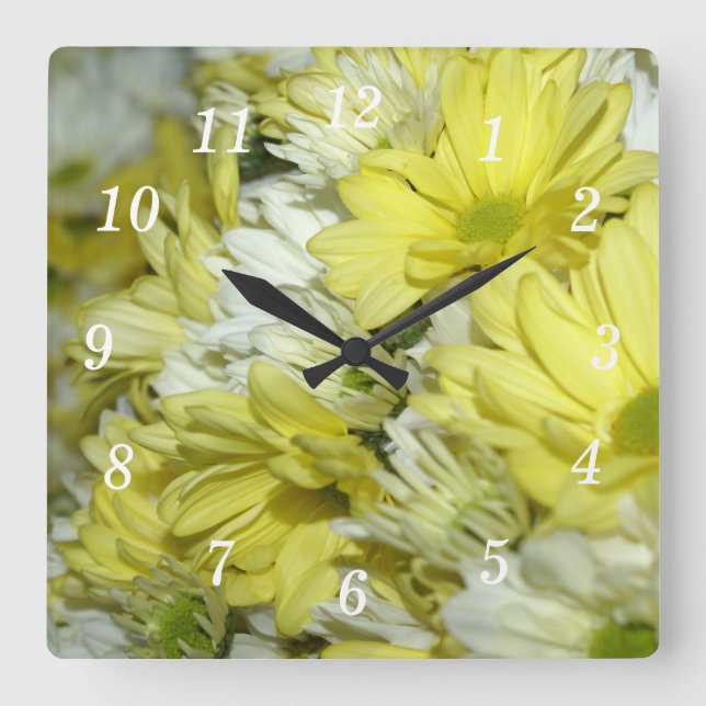 Horloge murale des bouquets de marguerite (Recto)