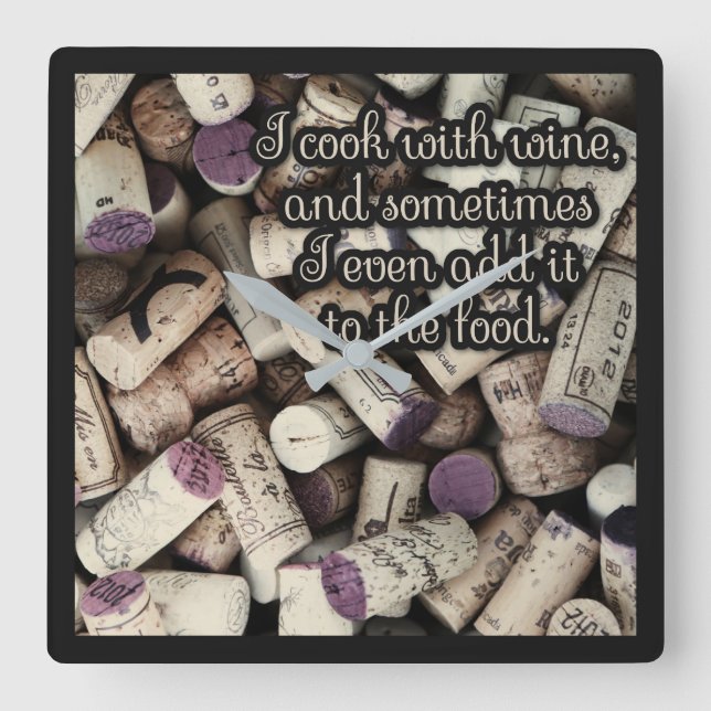 Horloge murale des cachets de vin (Recto)
