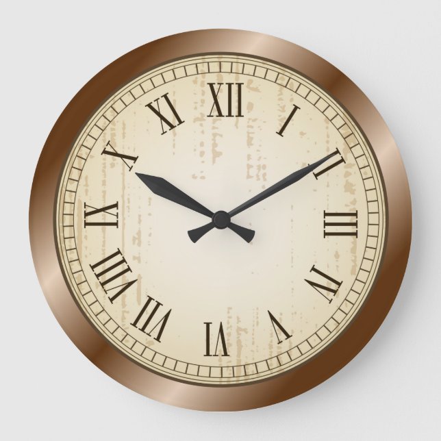 Horloge murale des chiffres romains antiques (Recto)