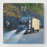 Horloge murale des conducteurs de camions de trans