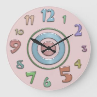 Horloge murale des couleurs amusantes