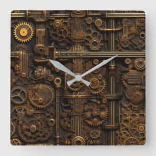 Horloge murale des engrenages Steampunk