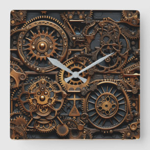 Horloge murale des engrenages Steampunk
