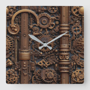 Horloge murale des engrenages Steampunk