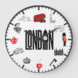 horloge murale des images de Londres