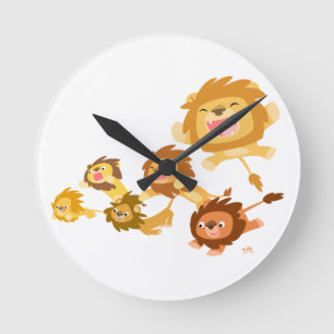 Horloge murale des Lions Caricature