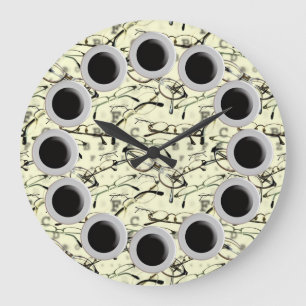 Horloge murale des lunettes