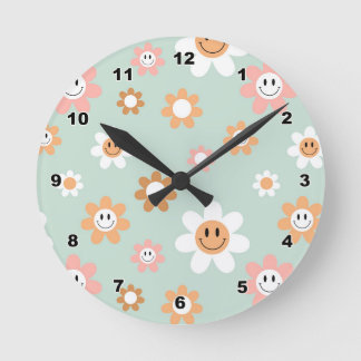 Horloge murale des marguerites super