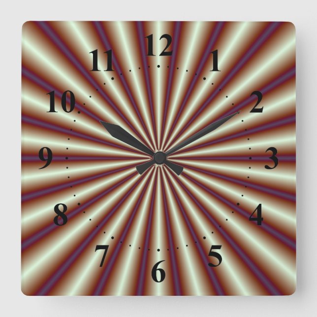 Horloge murale des plis de cuivre (Recto)