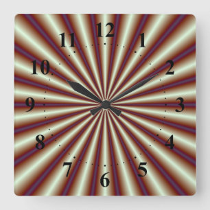 Horloge murale des plis de cuivre