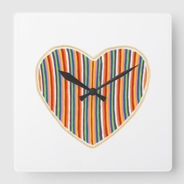 Horloge murale des rayures cardiaques (Recto)