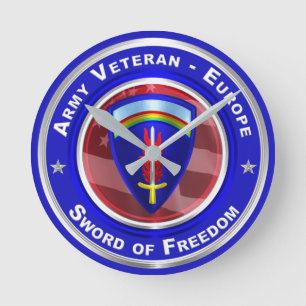 Horloge murale des vétérans de l'armée - Europe