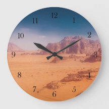 Horloge murale désert Wadi Rum
